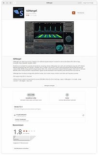 Software-Produktseite von SDRangel im Snap Store