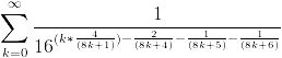 Mathematische Summenformel