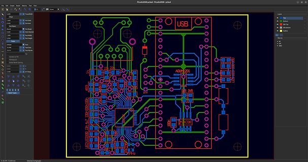 PCB-Layout einer PicoAlc8500 Leiterplatte