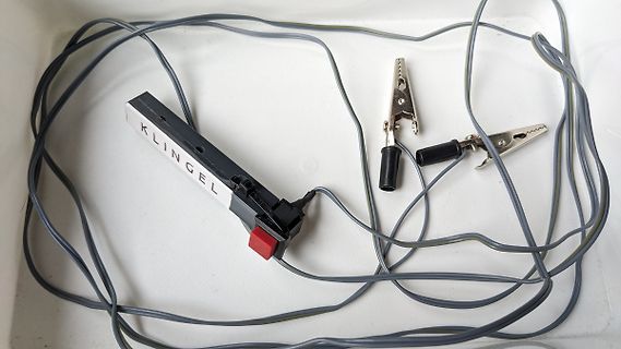 Messaufbau mit Klingel-Modul und Krokodilklemmen