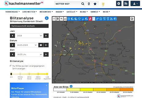 Blitzanalyse-Karte von Osnabrück