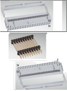Zusammenbau eines Steckverbinder-Gehäuses mit Pins