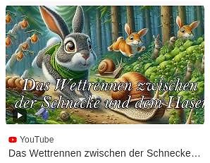 YouTube-Vorschaubild mit Hasen und Schnecke