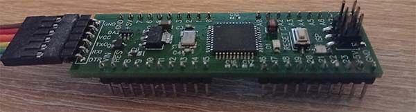 Mikrocontroller-Entwicklungsboard mit USB-Anschluss