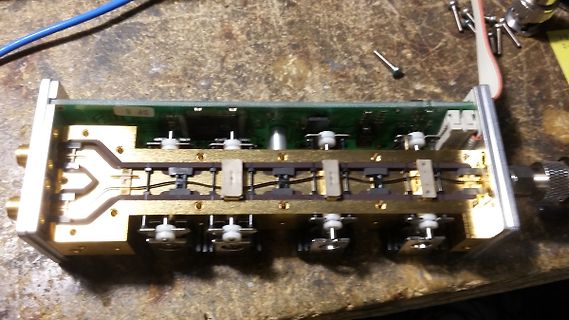 HF-Modul mit goldbeschichteten Leiterbahnen