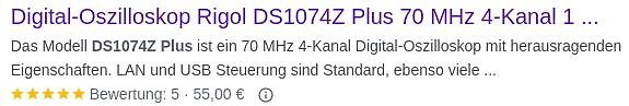 Produktbeschreibung Rigol DS1074Z Plus Oszilloskop