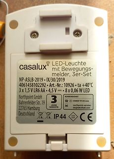 Rückseite einer Casalux LED-Leuchte