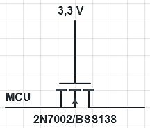 Schaltplan mit MOSFET und MCU
