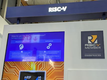 Foto eines RISC-V Messestands