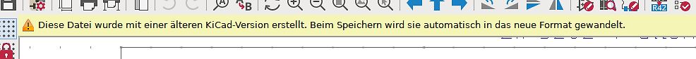 KiCad Versionswarnung