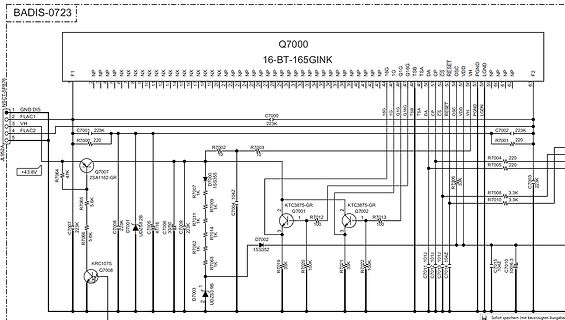 Schaltplan eines elektronischen Geräts