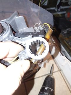 Nahaufnahme eines mechanischen Bauteils oder Motors