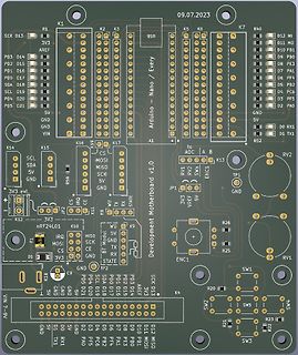 PCB-Layout einer Arduino Nano Erweiterungsplatine