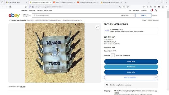 eBay-Angebot für TSL1401-LF DIP8 Bauteil