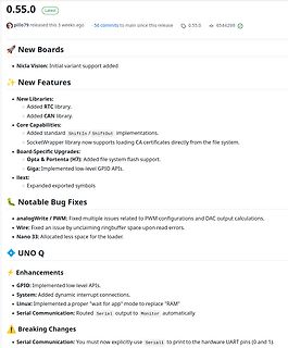 Release Notes für Mikrocontroller Software