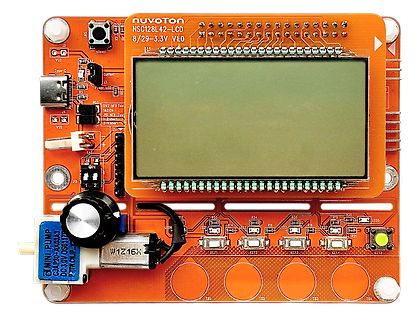 Nuvoton NSC128L42 Entwicklungsboard mit LCD und Pumpe