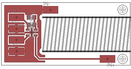 PCB-Layout einer Leiterplatte mit Heizungselement