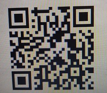 QR-Code auf einem Bildschirm