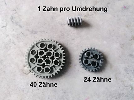 Zahnräder mit unterschiedlicher Zähnezahl