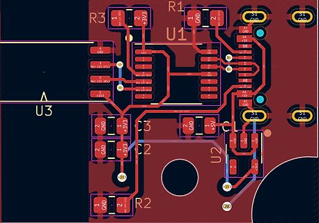 PCB-Layout einer Leiterplatte