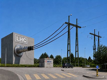 LHC Anschlussleitung bei METAS