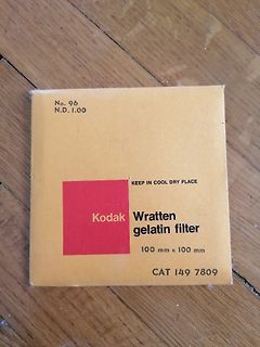 Verpackung eines Kodak Wratten Gelatin Filters