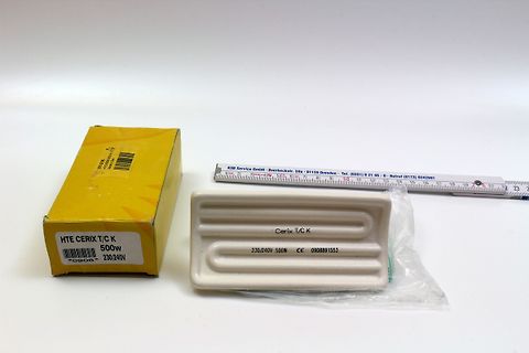Heizpatrone Cerix T/C K mit Verpackung und Lineal
