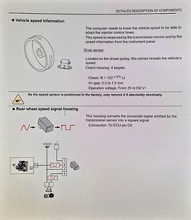 Technische Beschreibung eines Fahrzeug-Geschwindigkeitssensors und Signalgehäuses