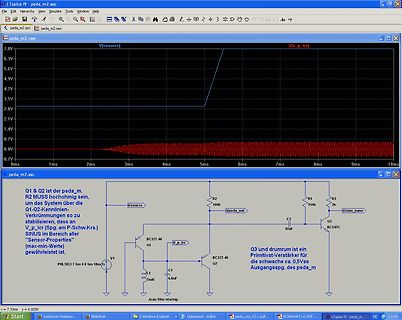 LTspice Simulation Schaltplan und Oszillogramm