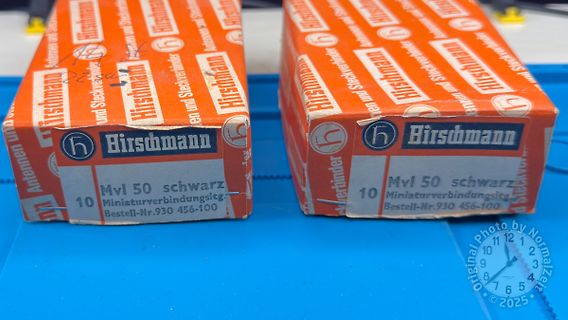 Verpackung von Hirschmann Miniaturverbindern