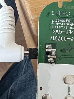 Nahaufnahme einer Leiterplatte mit USB-Anschluss