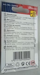 Verpackung eines Klingelkontakts