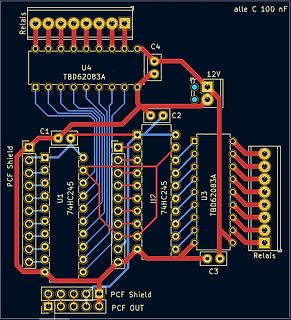PCB-Layout einer Leiterplatte