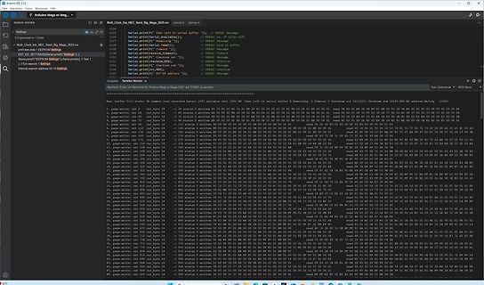 Arduino IDE Serienmonitor Ausgabe