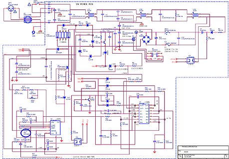 Schaltplan eines SW Power PCB Netzteils