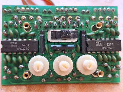 Leiterplatte mit NEC µPC324C ICs