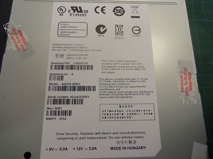 Typenschild eines HP Netzteils