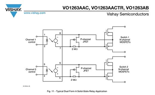 Schaltplan einer Solid-State-Relais-Anwendung