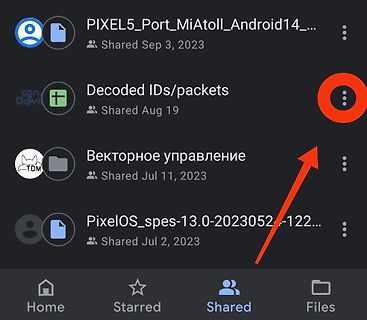 Google Drive Dateiliste