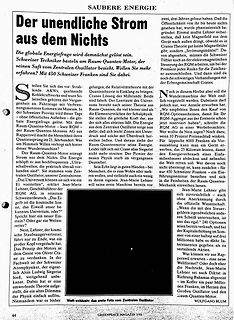 Zeitungsartikel über Saubere Energie