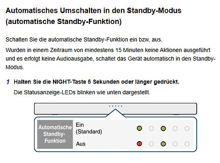 Anleitung zur automatischen Standby-Funktion
