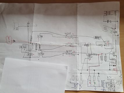 Handgezeichneter Schaltplan