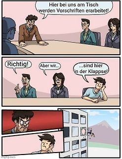 Comic-Meme über eine Entscheidungssituation