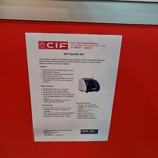 Informationsschild für CIF HybriDo 300 Laser-Equipment