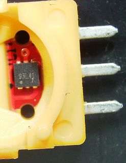 Makroaufnahme eines integrierten Schaltkreises in Gehäuse