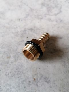 Messing-Schlauchanschluss mit O-Ring