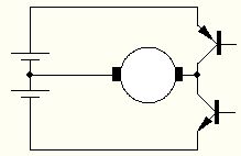 Schaltplan eines Thyristors oder Triacs