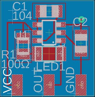 PCB-Layout einer Leiterplatte