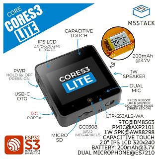 Produktübersicht M5Stack CoreS3 Lite