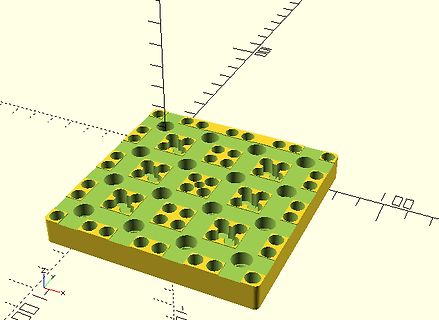 3D-CAD-Ansicht eines Leiterplatten-Layouts